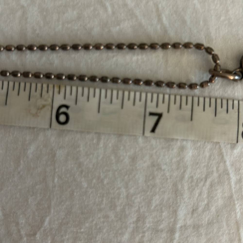 Vintage Signed Stamped Sterling Silver Onyx Turquoise Pendant Necklace - Picture 8 of 15